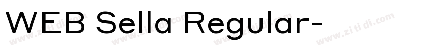 WEB Sella Regular字体转换